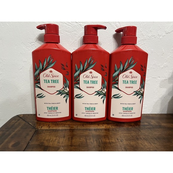 Old Spice Other - Old Spice Tea Tree Shampoo 21.9 oz 3 Pack New